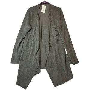 NWT Piko 1988 Grey Open Front Knit Cardigan Sweater